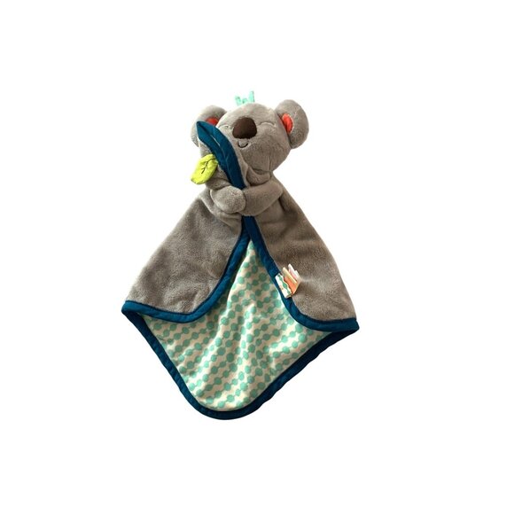 B Baby BToys Koala Bear Lovey Security Blanket Gray Plush Toy - Picture 1 of 4